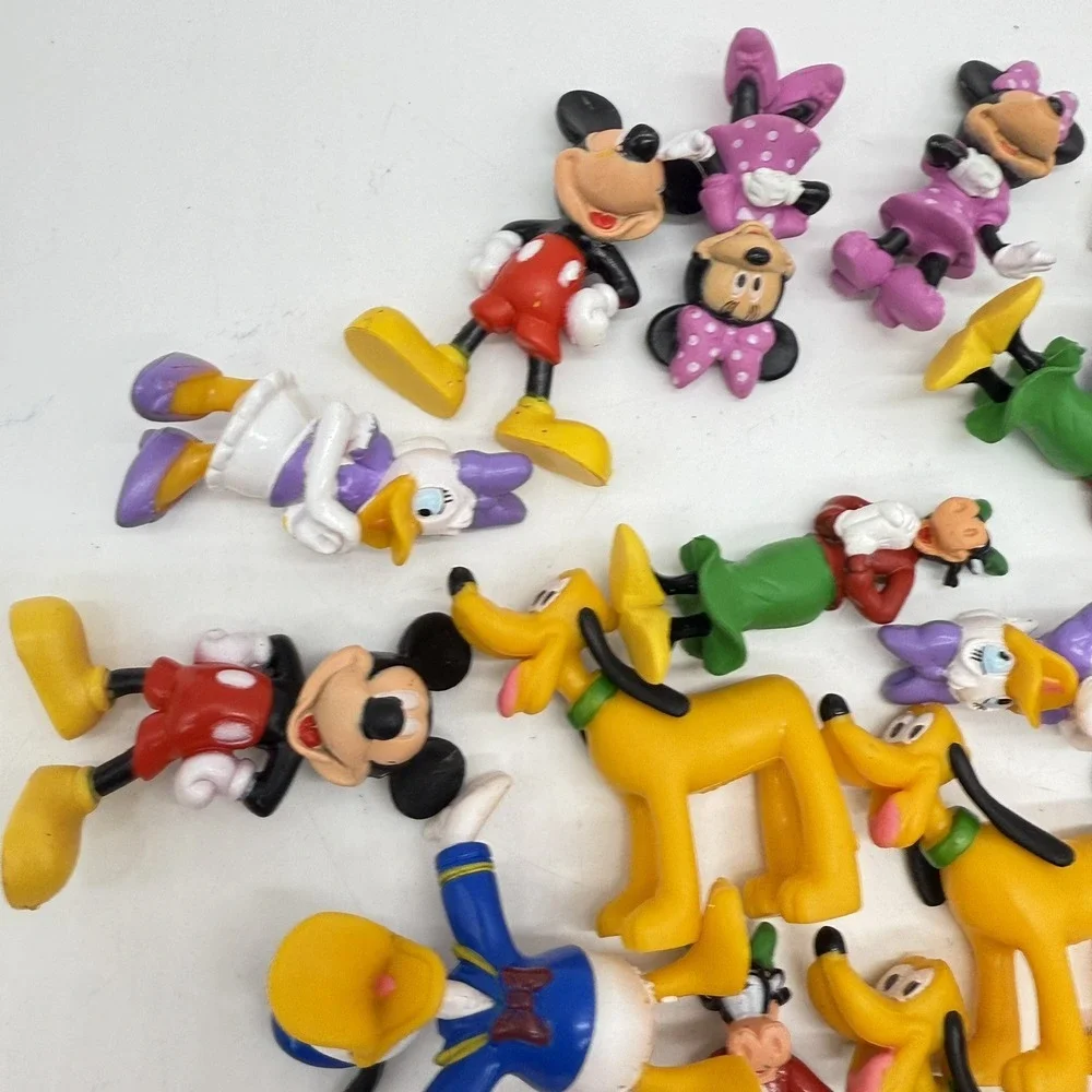 Disney Mickey Mouse Minnie Donald Daisy Pluto Pvc Cake‎ Toppers Figured Plastic
